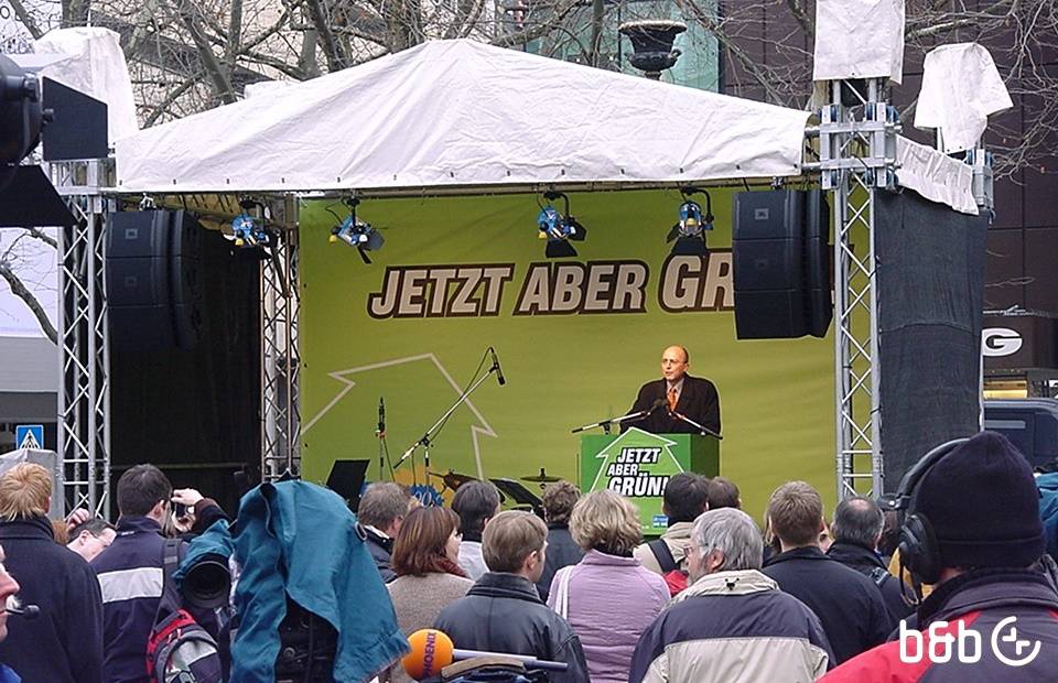 Open-Air-Bühne Hubdach 6x4m