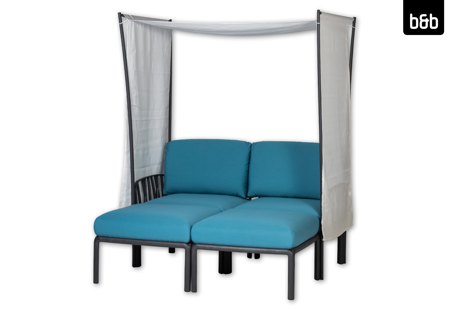 2408-bb-a-76479-nardi_komodo_anthrazit-daybed_baldachin_adria-blau-01-213 image Daybed Baldachin, NARDI Komodo, anthrazitadria-blau