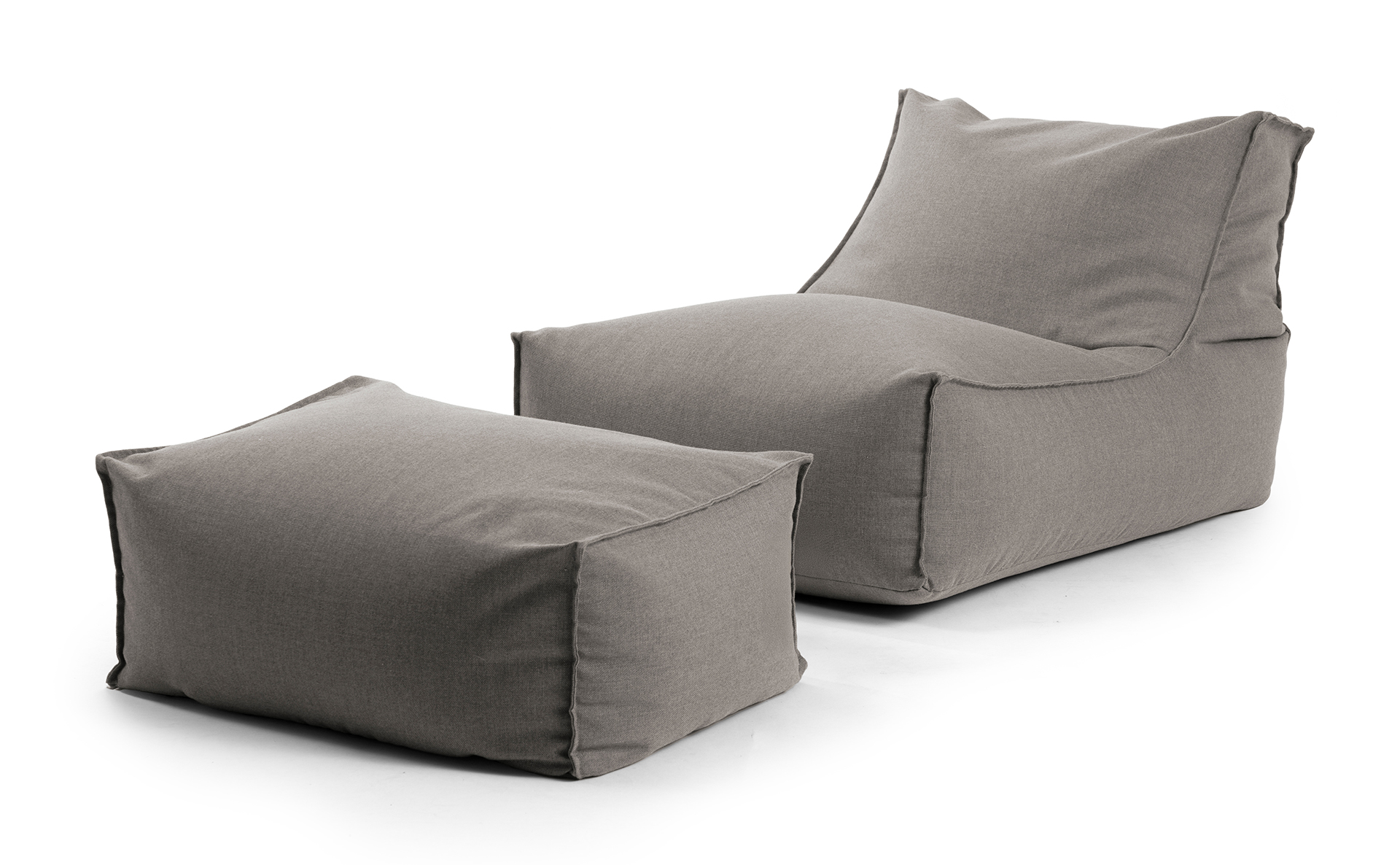 Sitzsack mokebo Hocker für Sundowner, steingraugrau / anthrazit